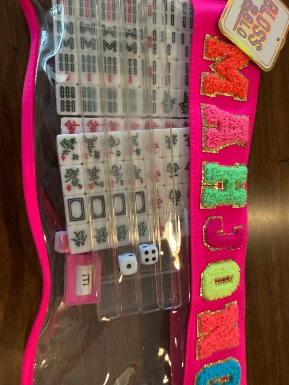 Mahjong Set - Pink - Picture 4 of 5